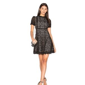 BB Dakota Black Lace Mini Dress